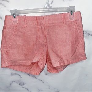 J. Crew Pink Linen Shorts